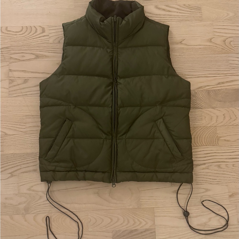 Jacob Connexion Olive Green Quilted Vest